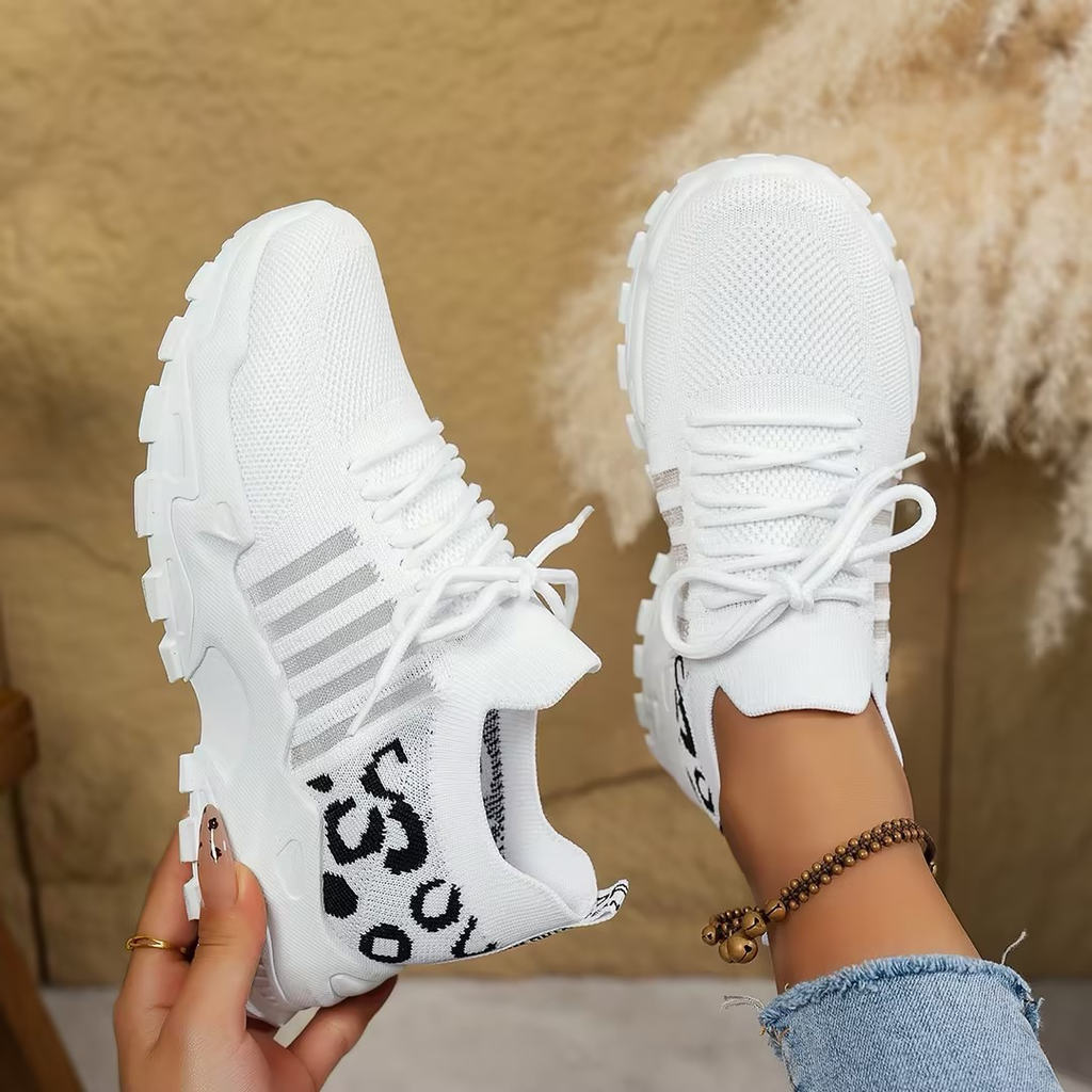 Orthopaedic sneakers front view styled casual outfit
