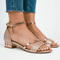 Women's orthopaedic sandals adjustable strap close-up