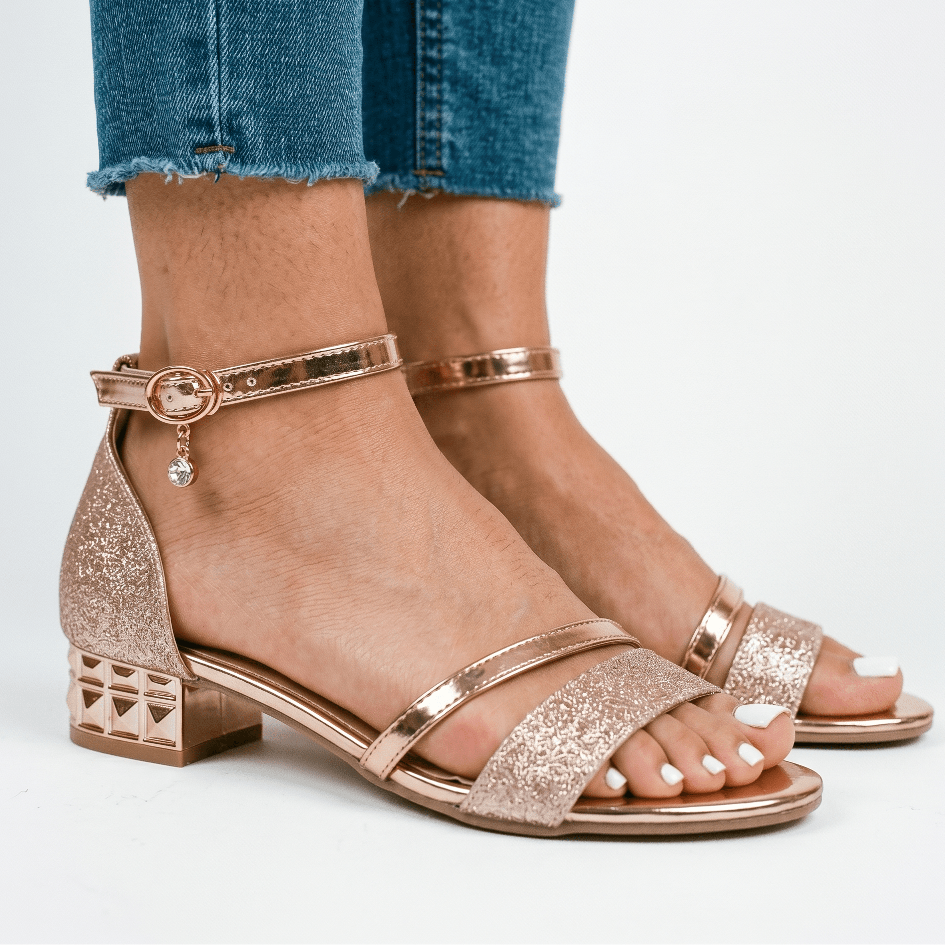 Women's orthopaedic sandals adjustable strap close-up