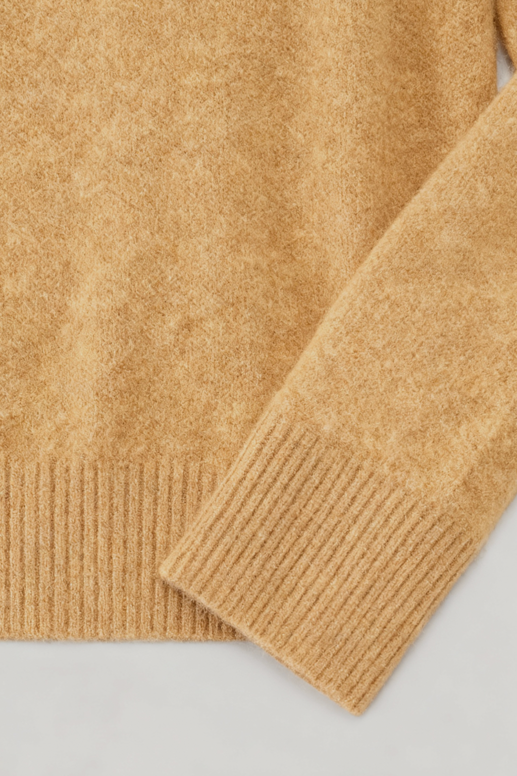 Women's Brown Merino Wool V-Neck Sweater