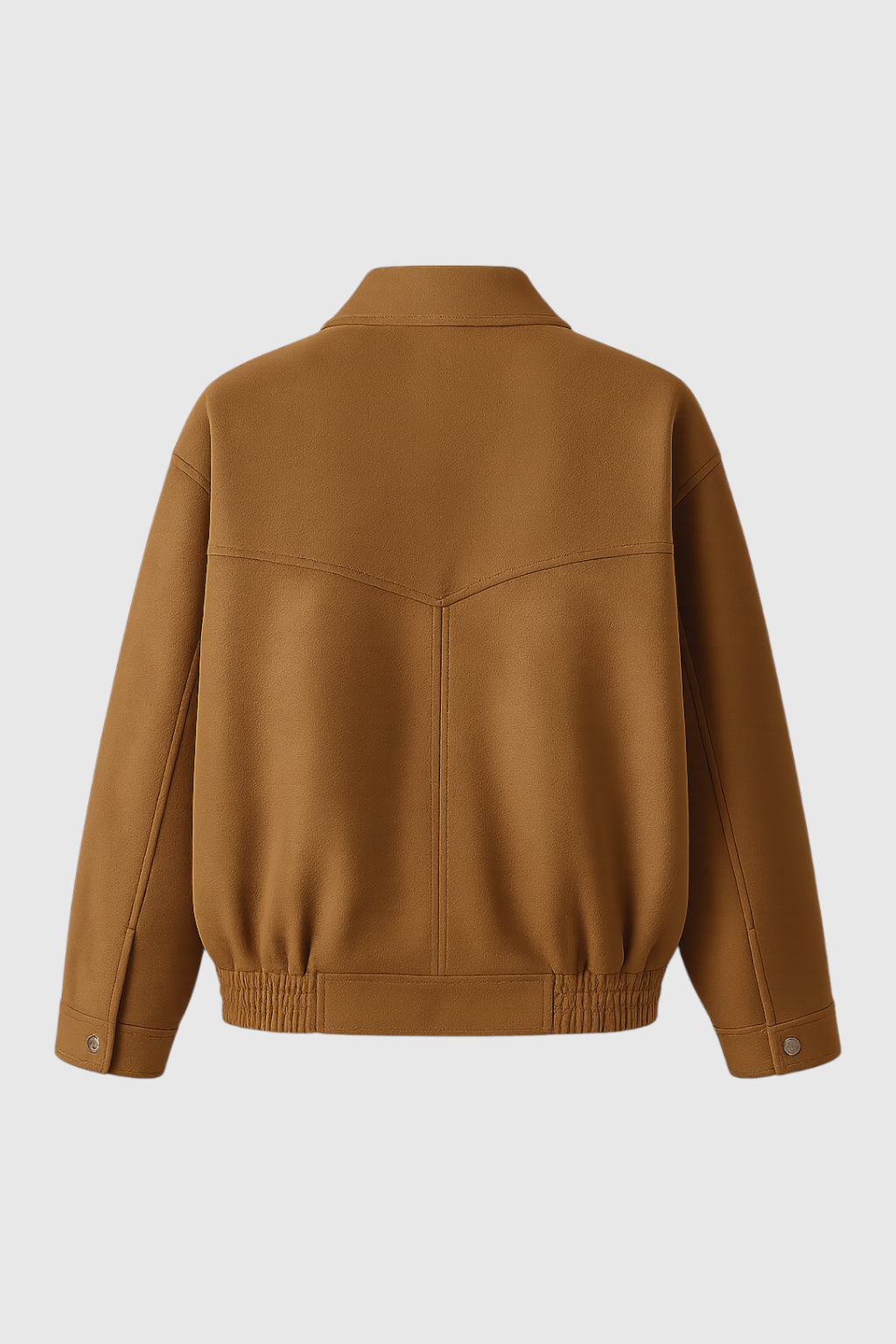Women's Brown Suede Bomber Jacket