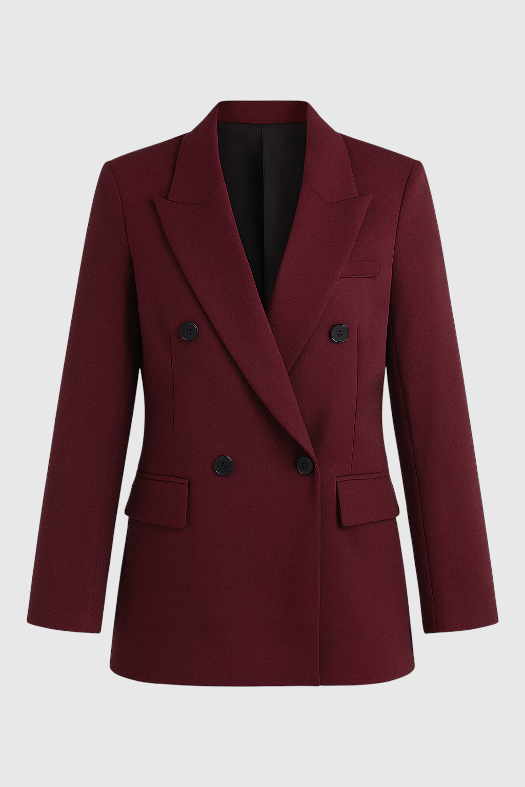 Women's Elegant Burgundy Blazer