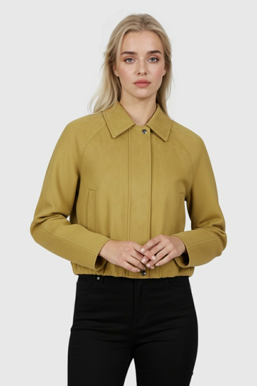 Ladies Yellow Winter Jacket