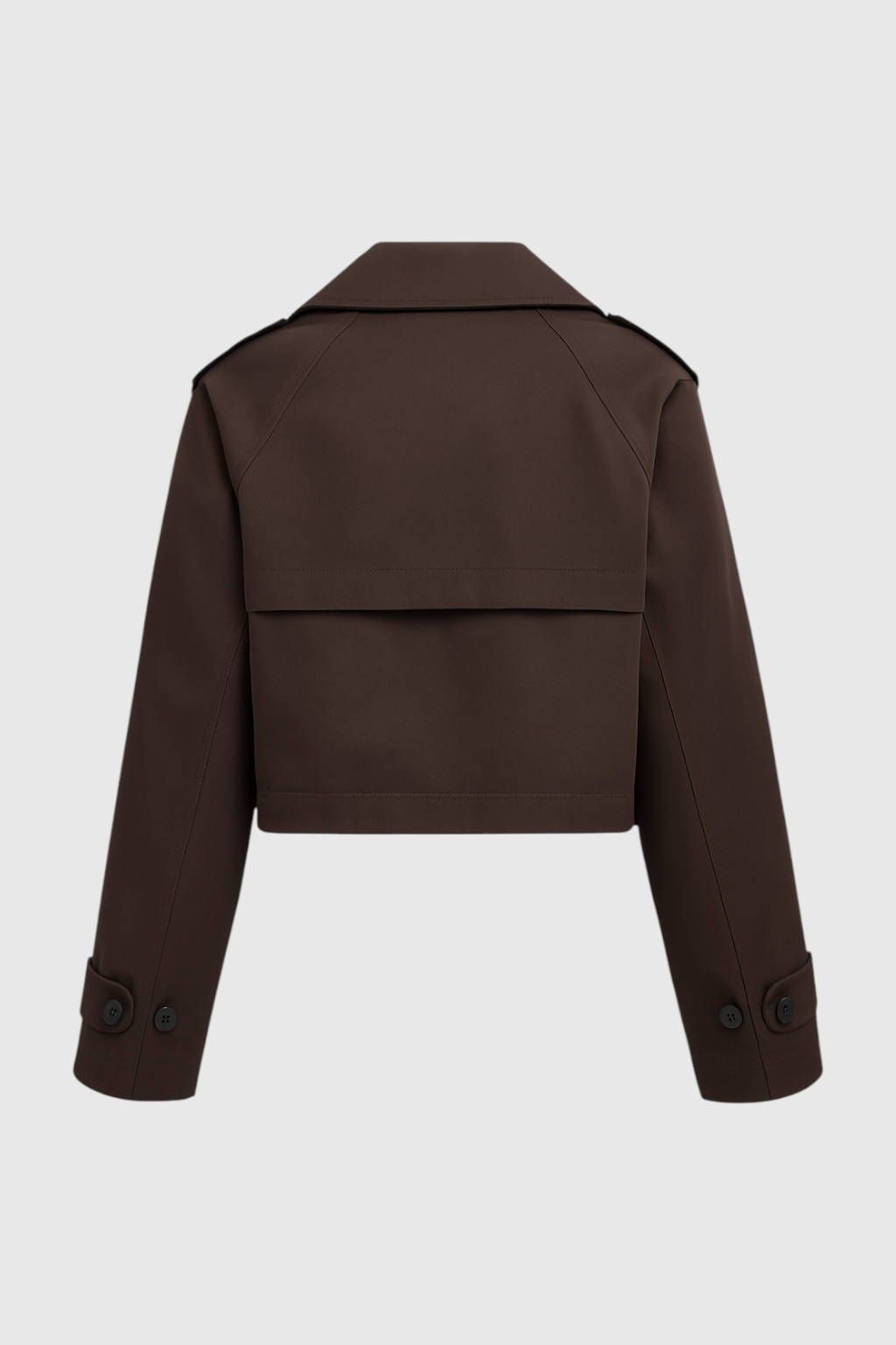 Women's Short Windbreaker Jacket - Brown