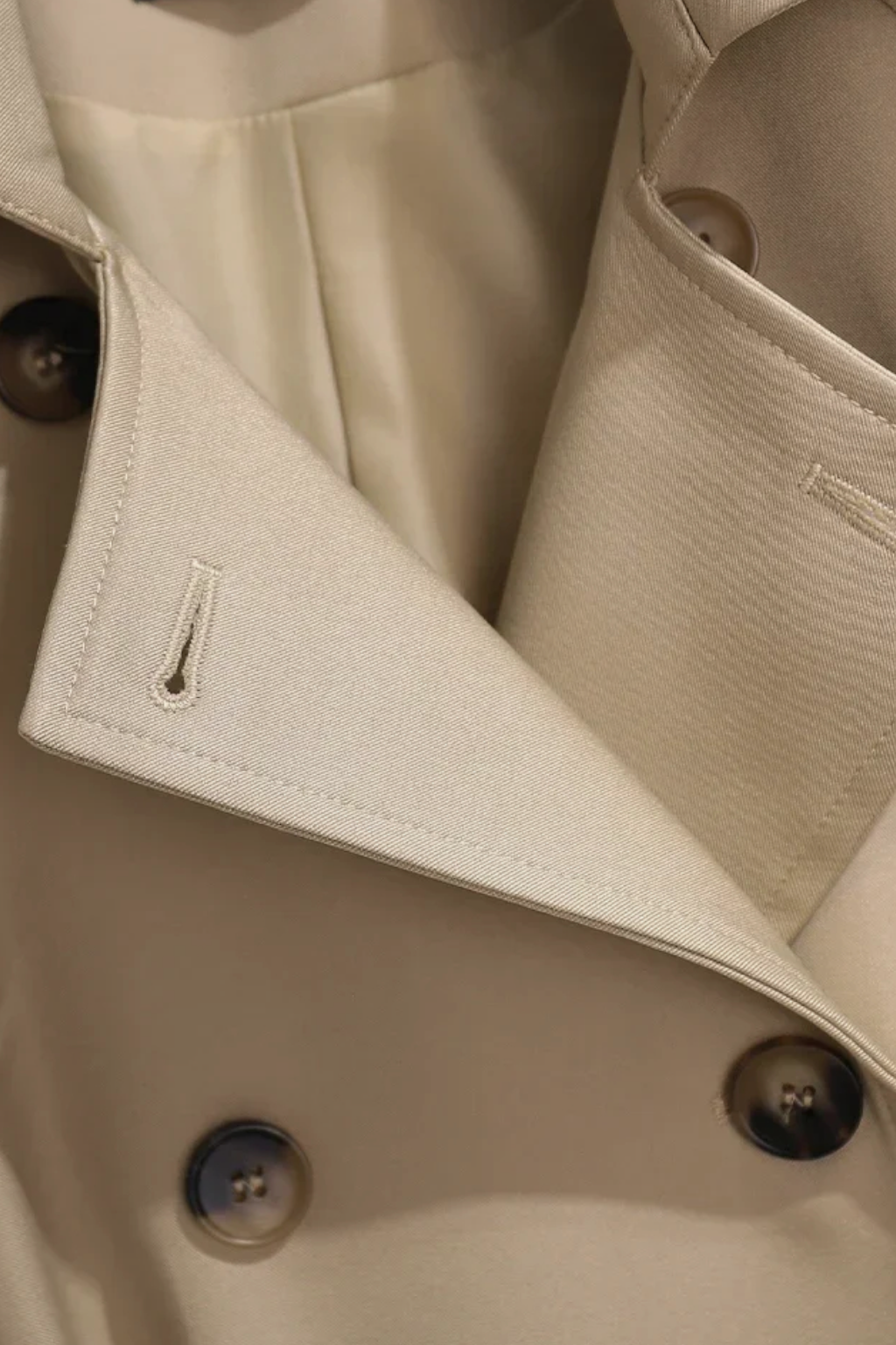 Women's Long Khaki Trench Coat