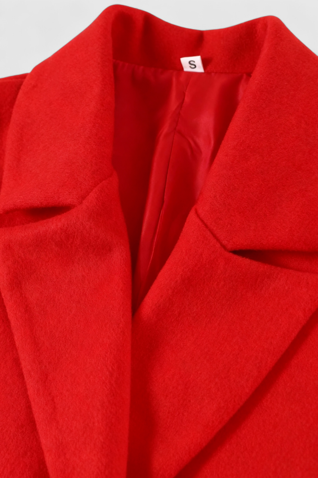 Women's Long Red Winter Coat