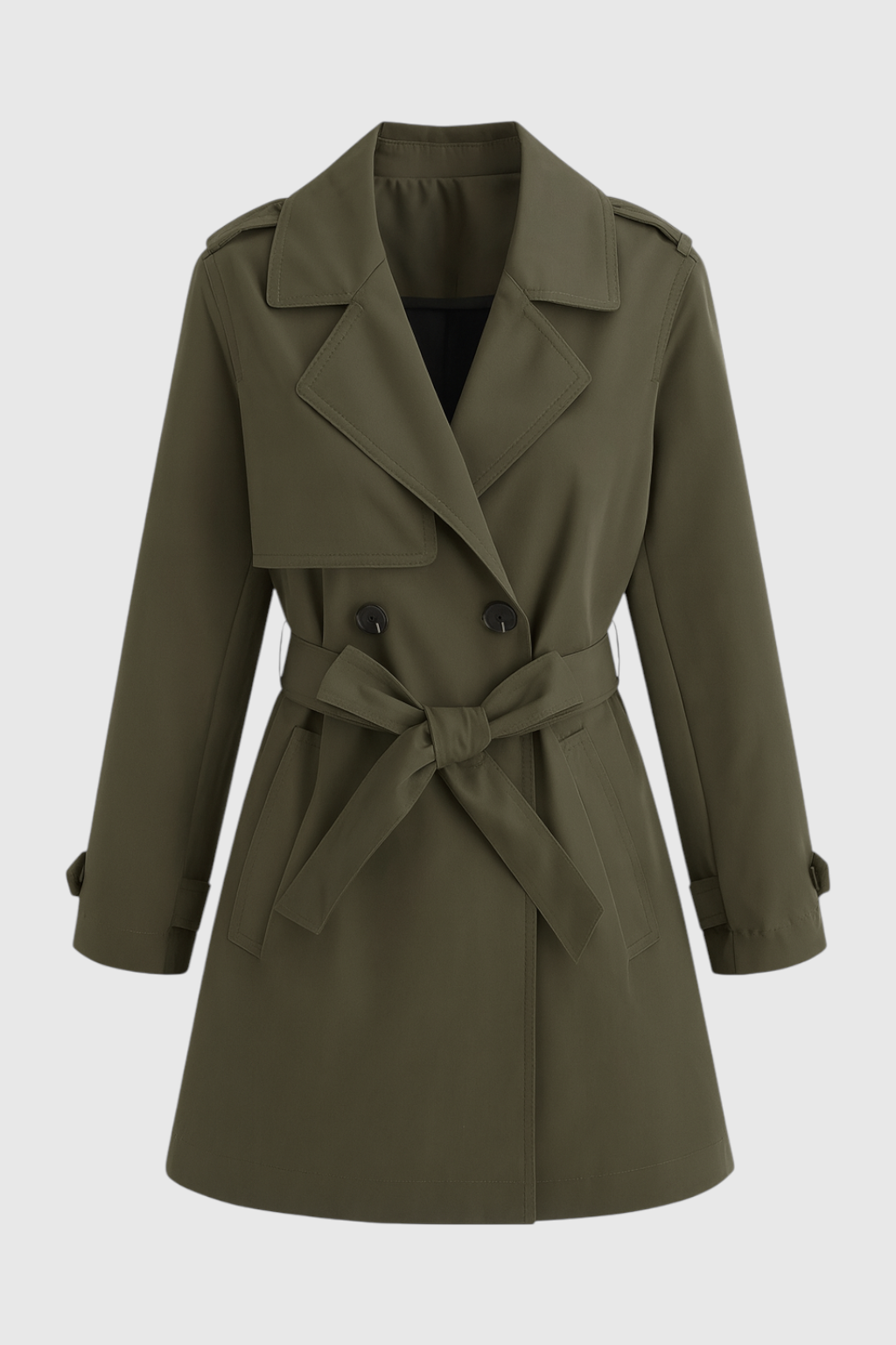 Women's Olive Green Trench Coat