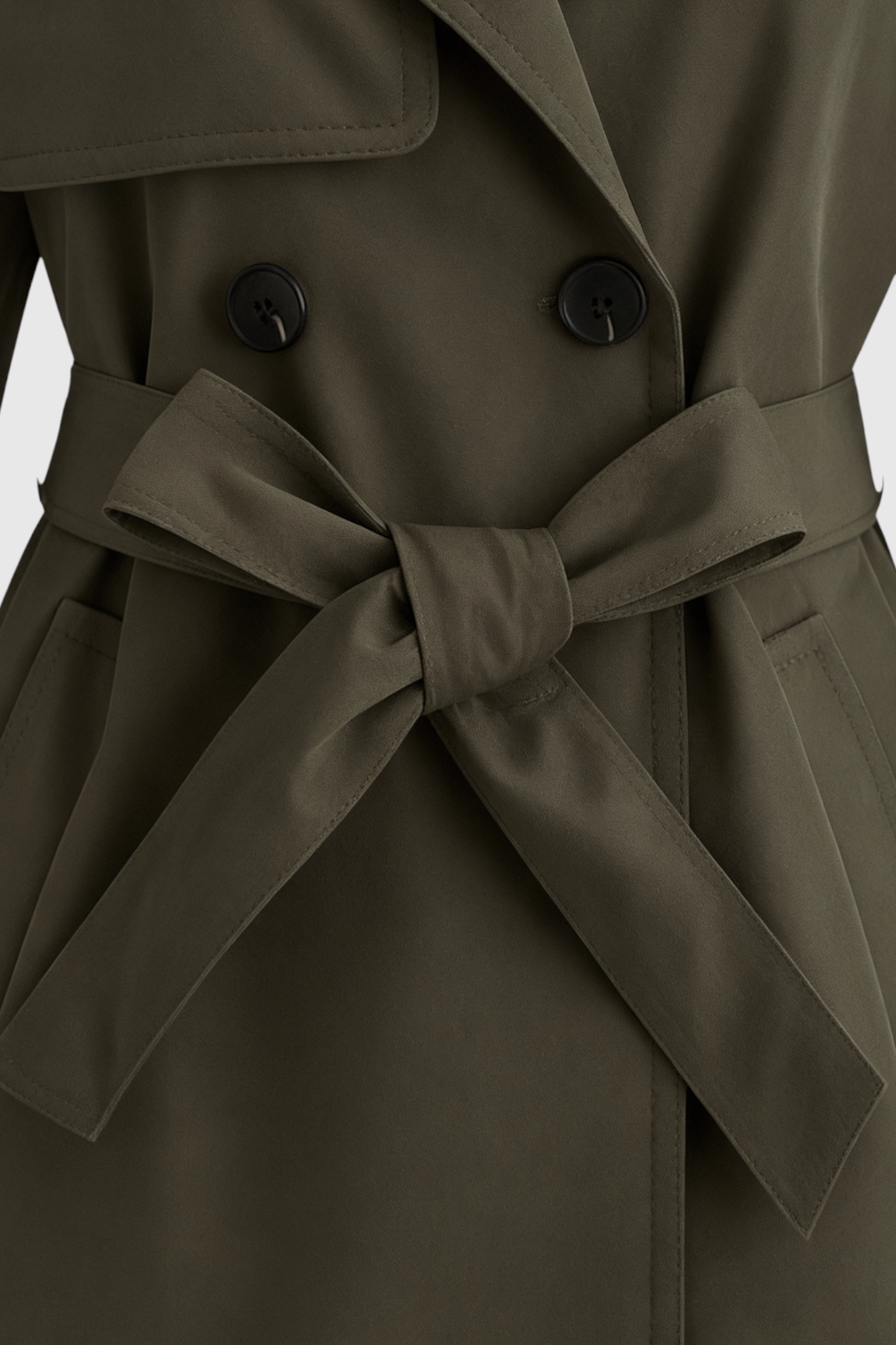 Women's Olive Green Trench Coat