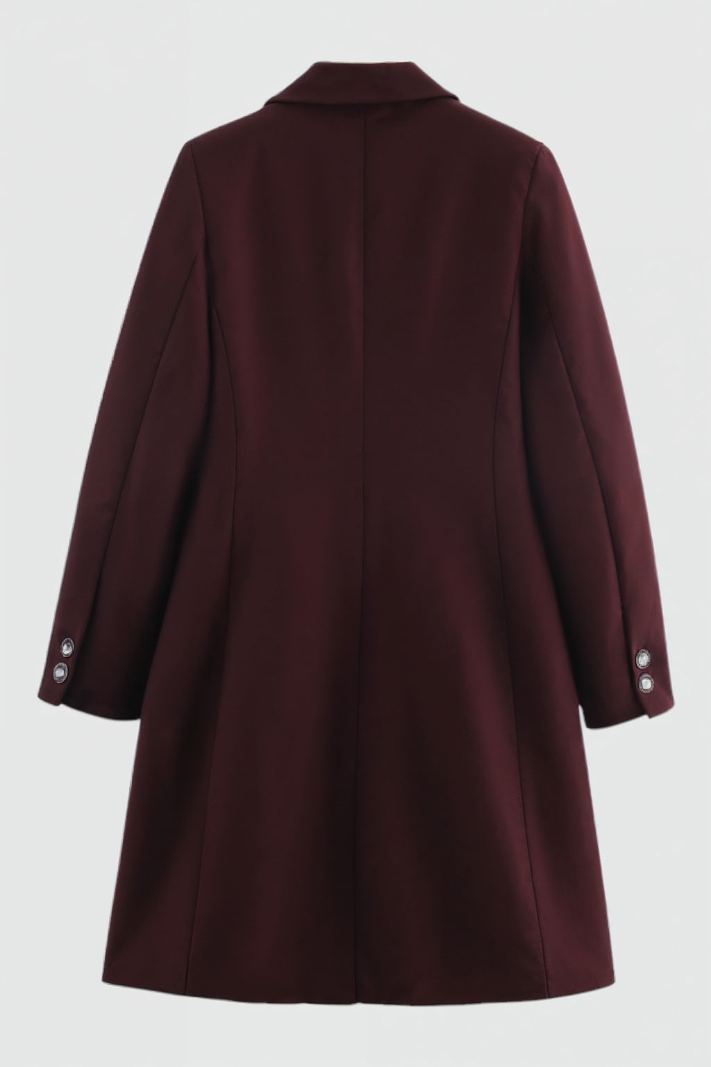 Women's Vintage Elegant Burgundy Coat