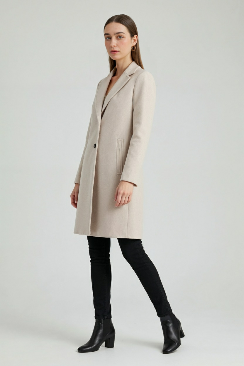 Ladies Vintage Elegant Khaki Jacket