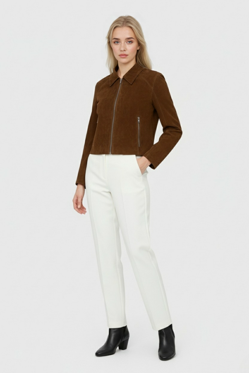 Women's Vintage Suede Short Jacket