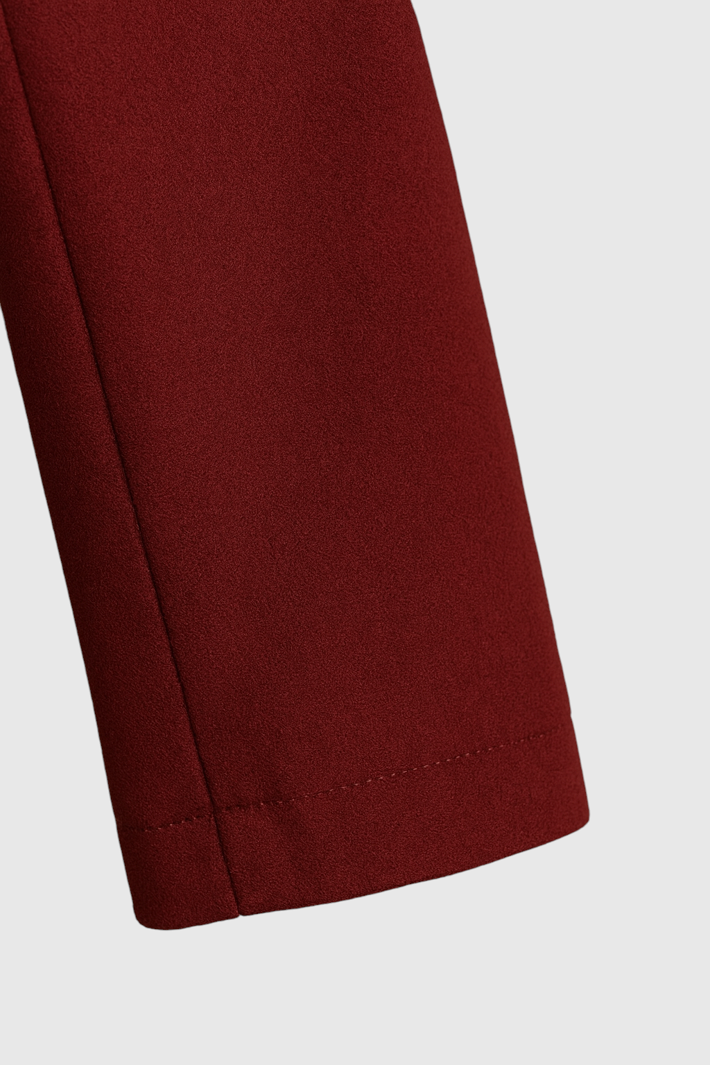 Women's Warm Long Burgundy Trench Coat