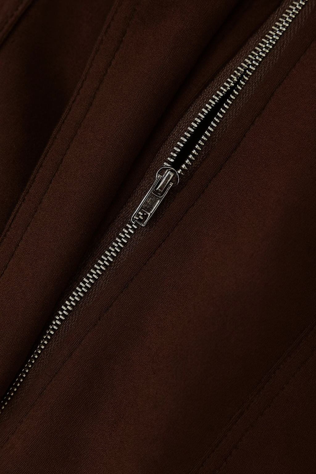 Dark Brown Bomber Jacket for Women