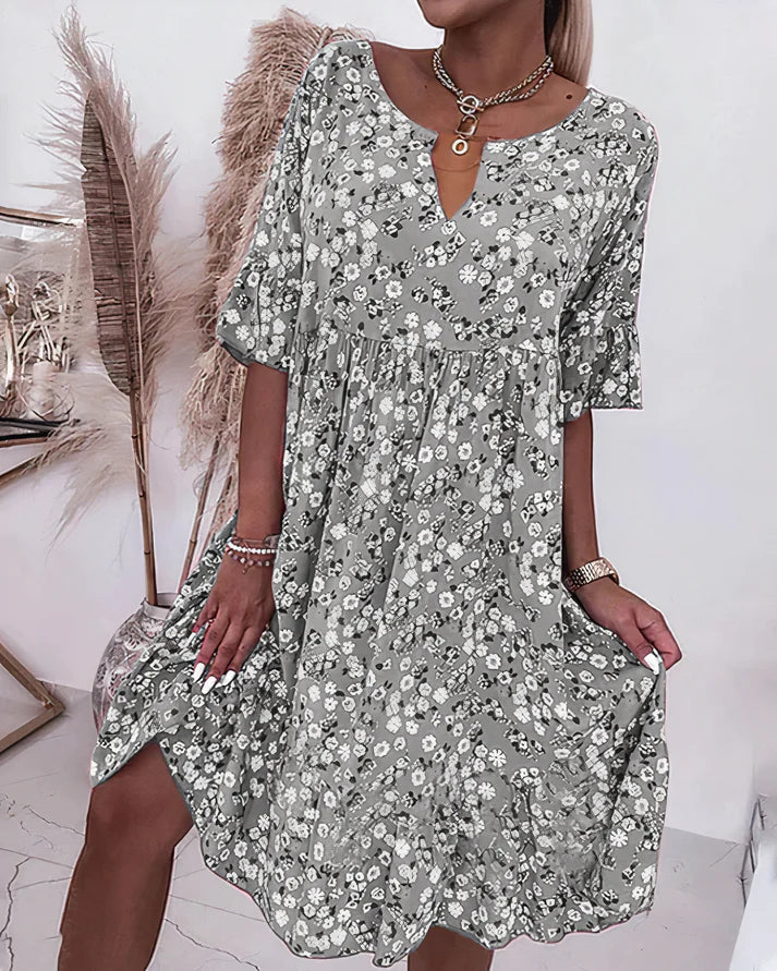 Floral midi sundress summer occasion | Alba Muse