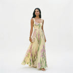 Elegant Floral Summer Maxi Dress for Wedding Guests