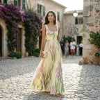 Elegant Floral Summer Maxi Dress for Wedding Guests