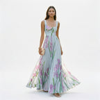 Elegant Floral Summer Maxi Dress for Wedding Guests