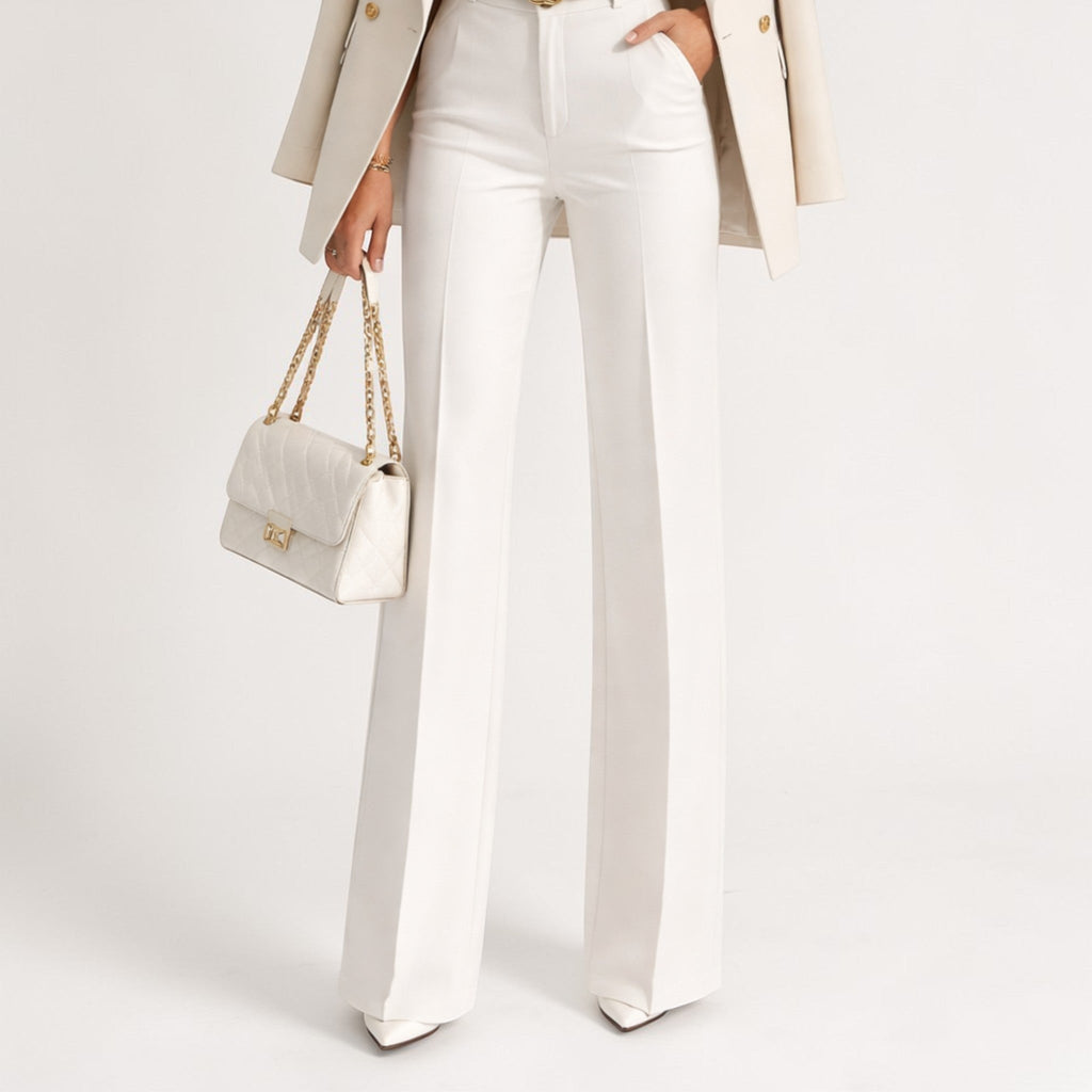 High-Waist Wide-Leg Trousers – Smart Tailored Fit