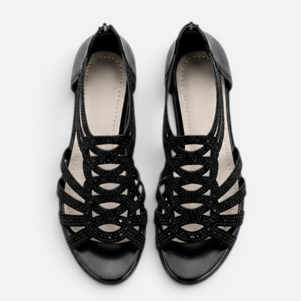 Orthopaedic wedge sandals sole detail view