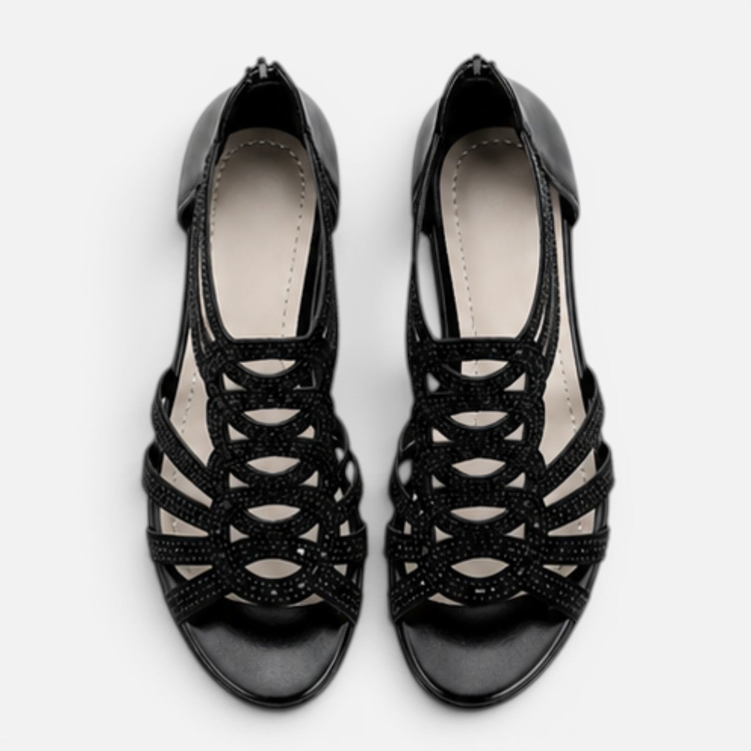 Orthopaedic wedge sandals sole detail view