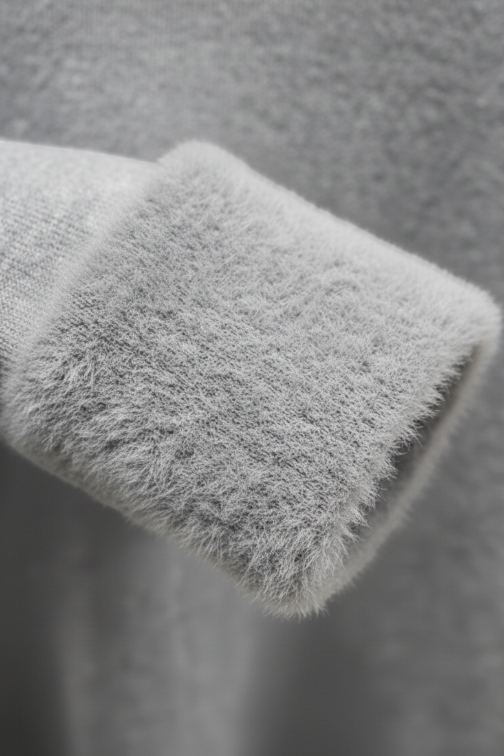 Gray Fleece Lined Thermal Turtleneck