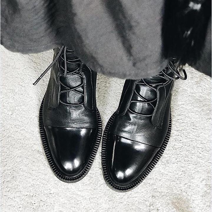 Brown Ankle Boots, front view