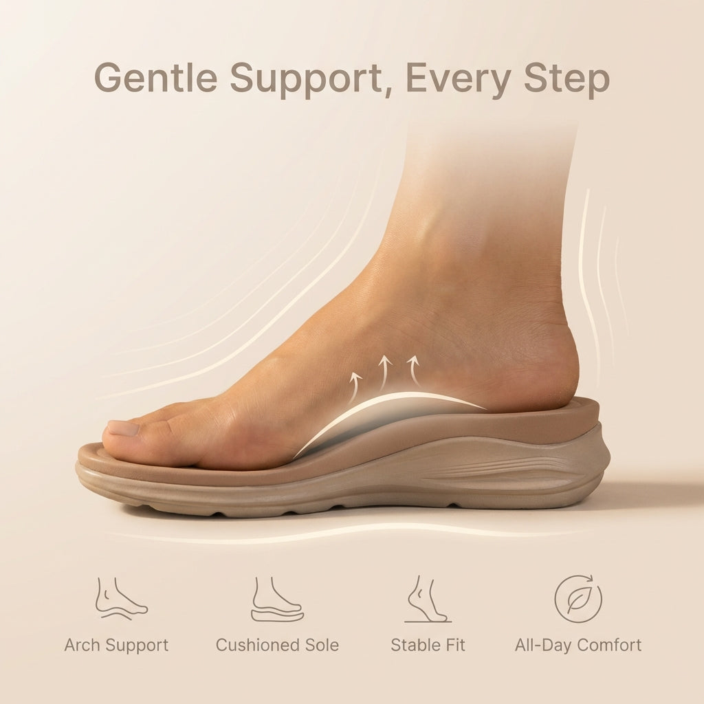 Women's orthopaedic sandals in Black and Tan – arch support summer footwear