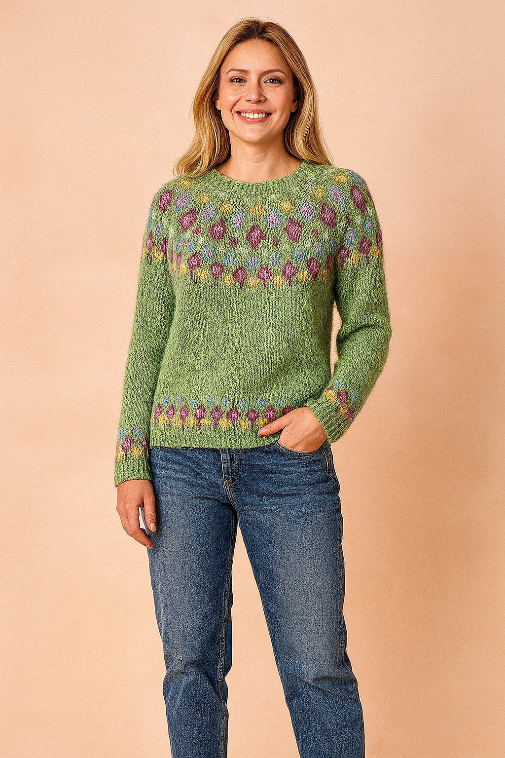 Fair Isle Winter Knitted Sweater