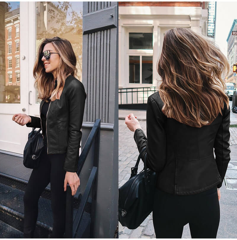 Women's Italian Leather Biker Jacket