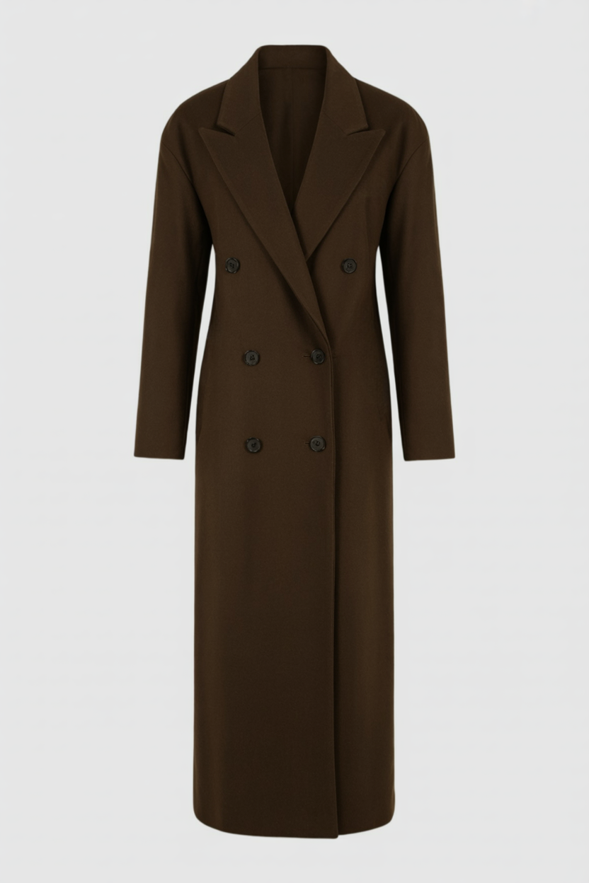 Long Brown Women's Winter Coat