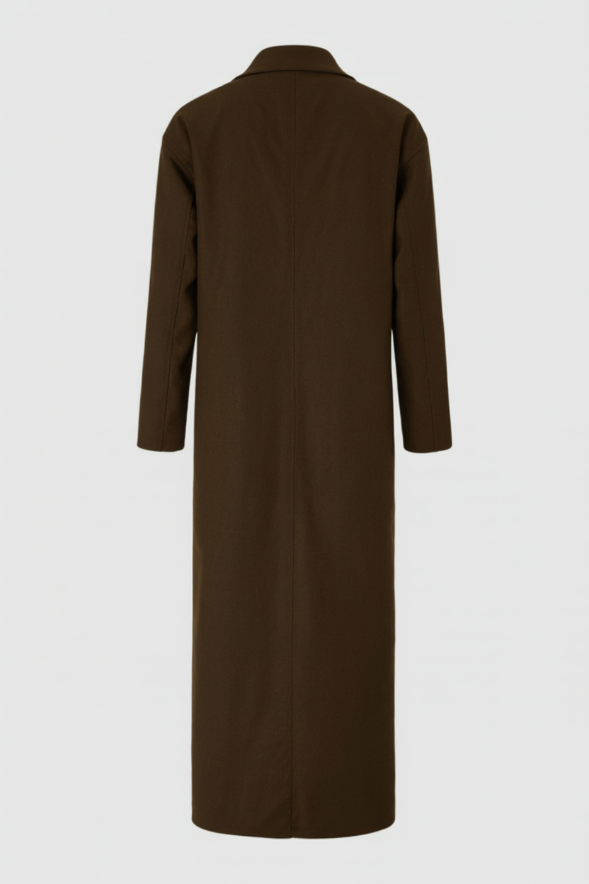 Long Brown Women's Winter Coat