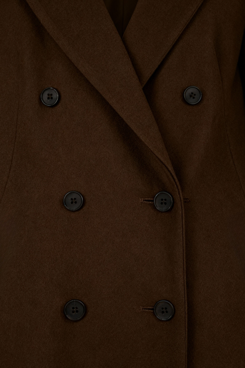 Long Brown Women's Winter Coat