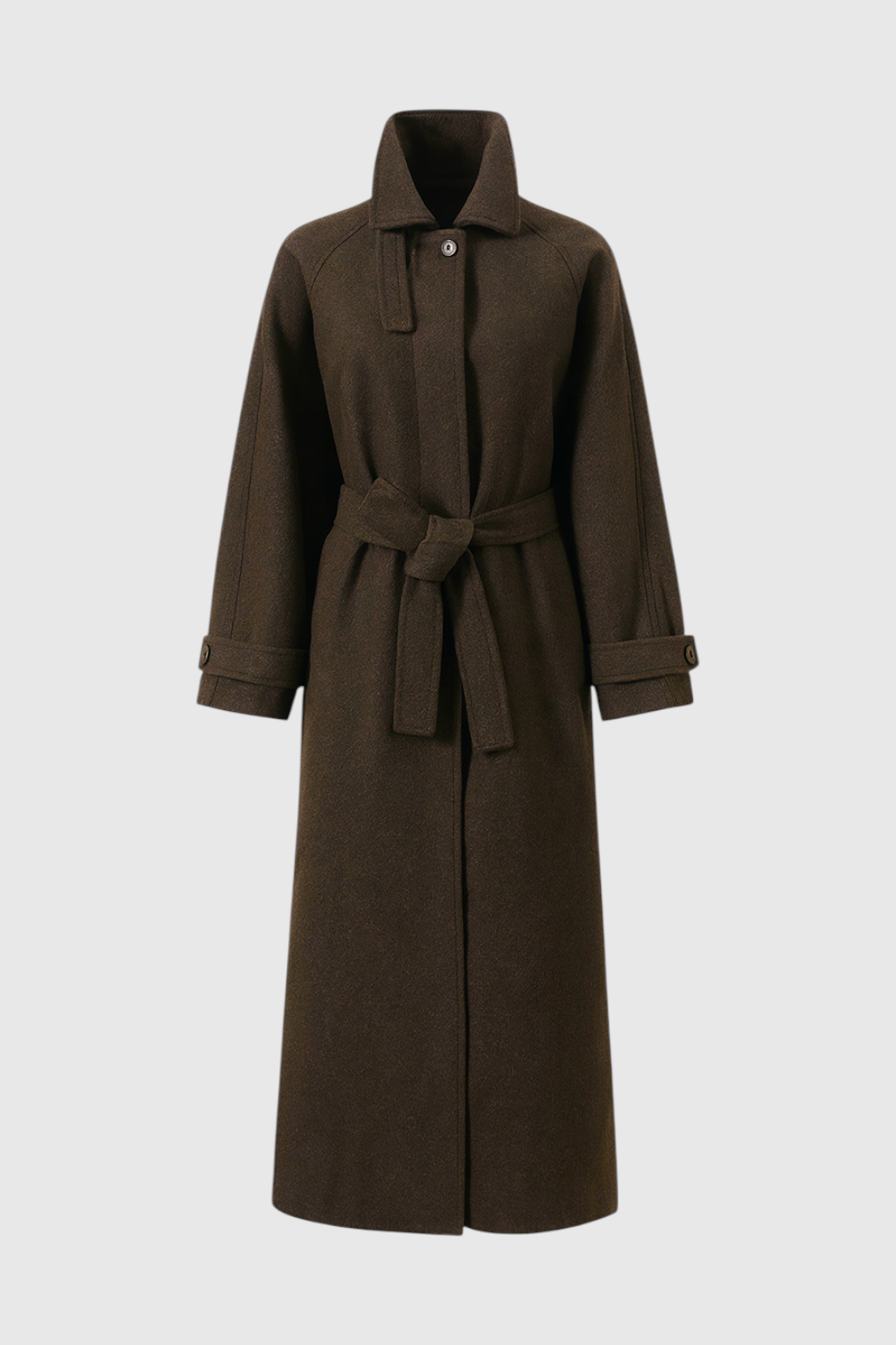 Long Women's Winter Coat in Brown