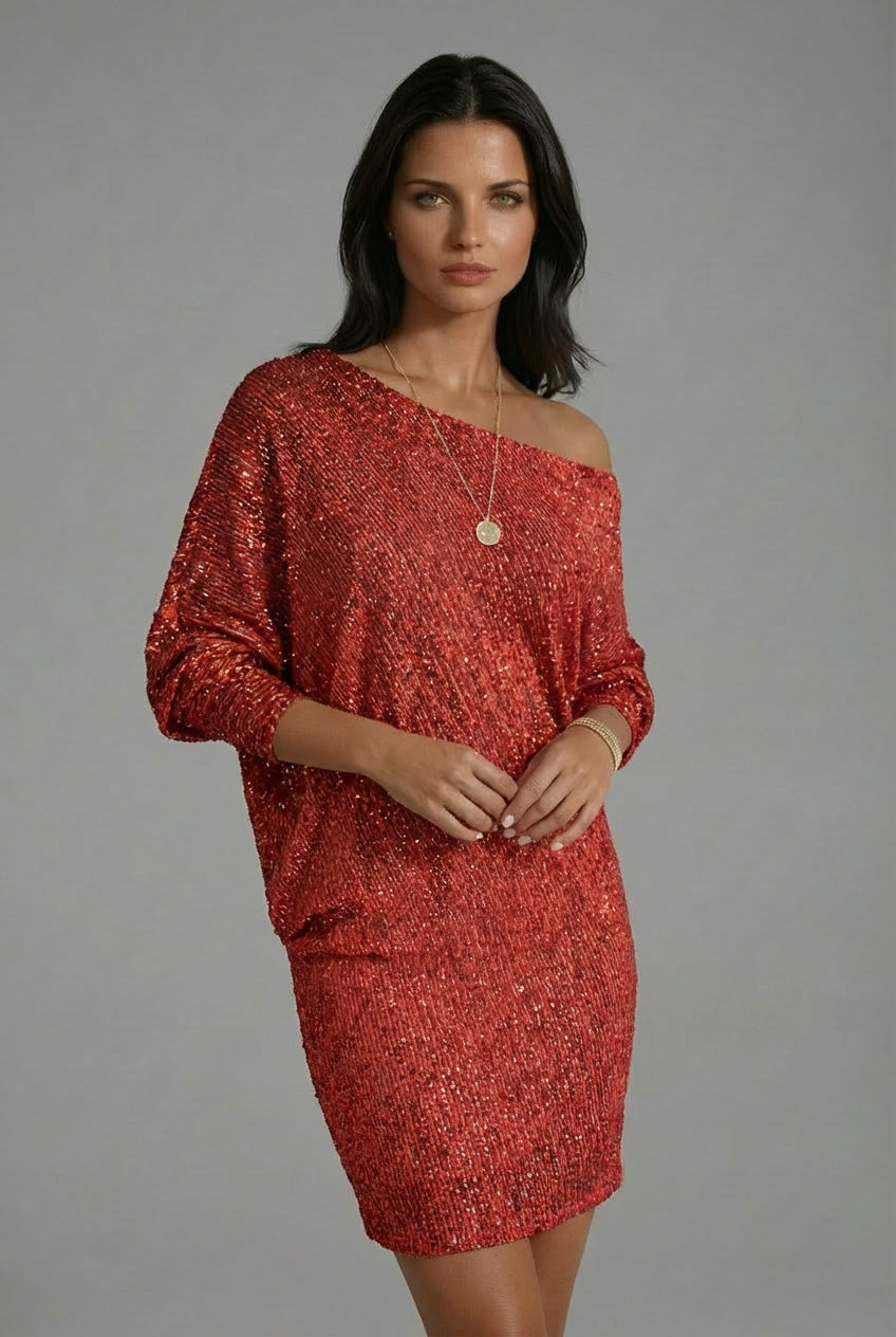 Women’s Sequin Glitter Mini Cocktail Dress