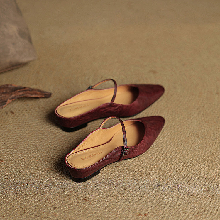 Women's Genuine Leather Mule Sandals