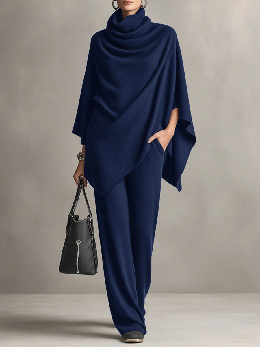 Elegant Drape Wide-Leg Co-ord Set