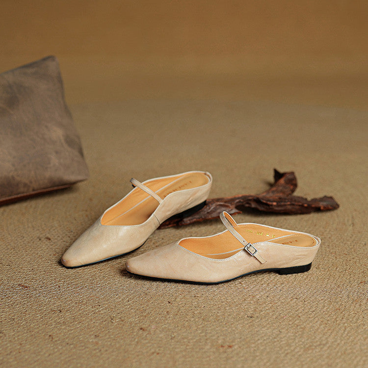 Women's Genuine Leather Mule Sandals