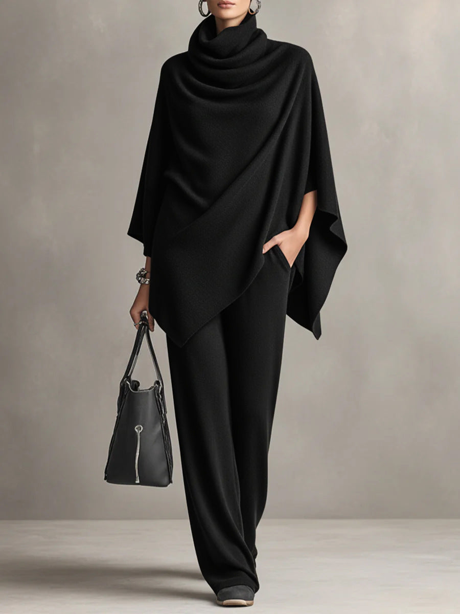 Elegant Drape Wide-Leg Co-ord Set