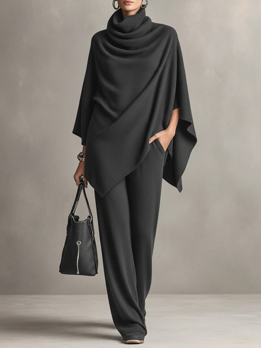 Elegant Drape Wide-Leg Co-ord Set