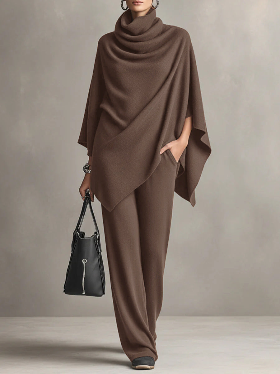 Elegant Drape Wide-Leg Co-ord Set