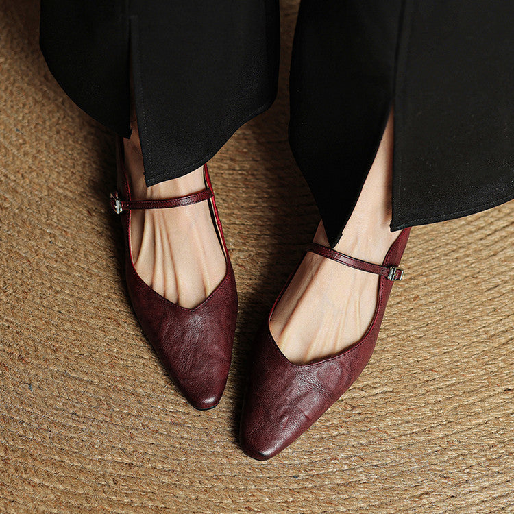 Women's Genuine Leather Mule Sandals