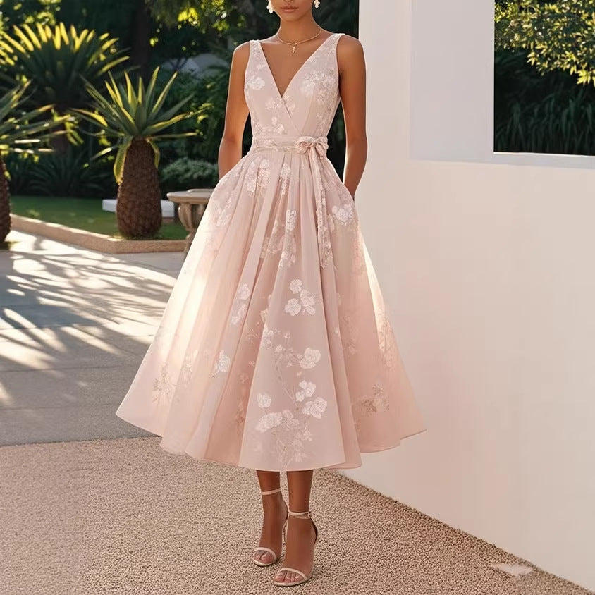 Organza floral dress waist tie belt | Alba Muse