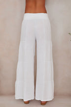 Women's Wide Leg Tiered Palazzo Trousers – Casual