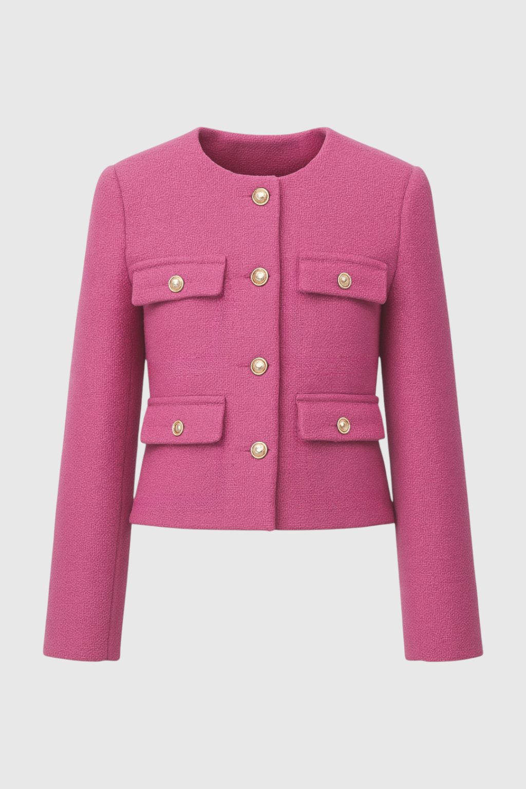 Pink Winter Short Jacket for Women
