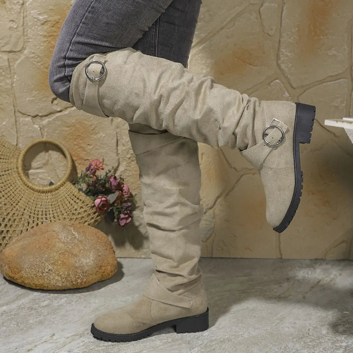 Women's Slouchy Knee High Boots