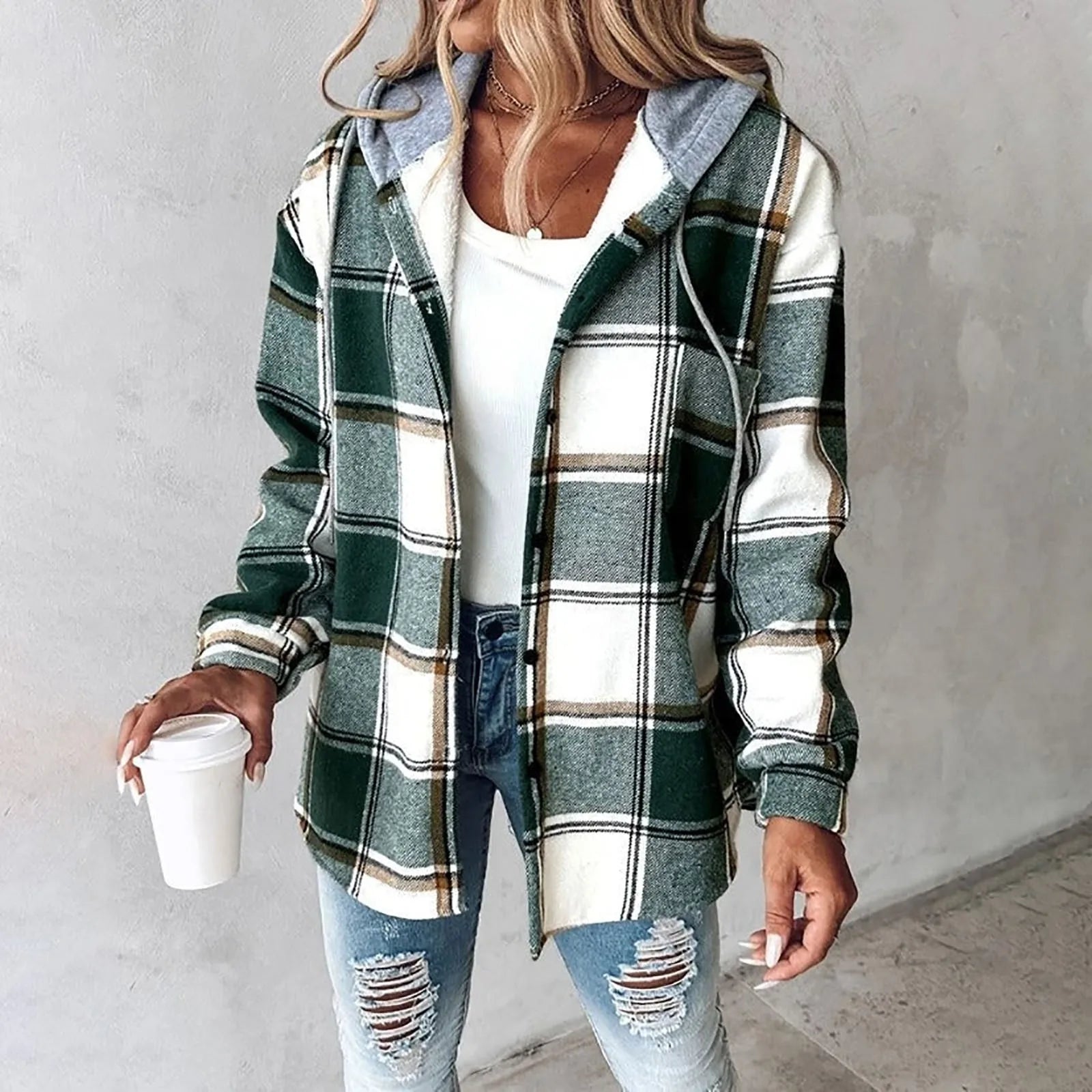 Women's Cosy Overshirt — worn on model