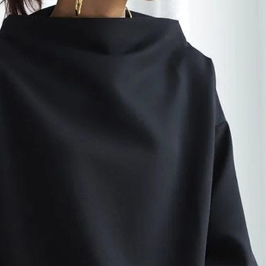 Women's High-Neck Soft Knit Top