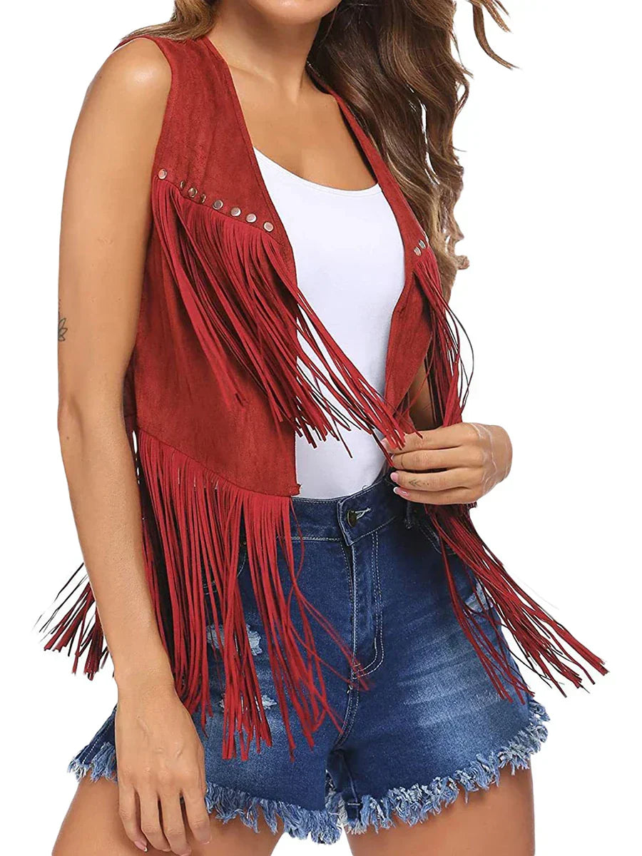 Fringe Vintage Style Women's Vest