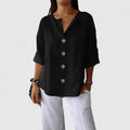 Women's tunic blouse, close-up detail