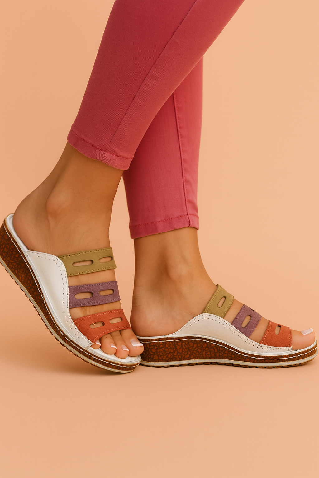 Wedge sandals colour options